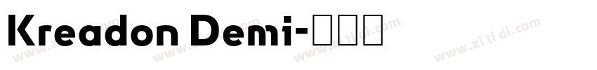 Kreadon Demi字体转换